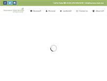 Tablet Screenshot of insurance-desk.com